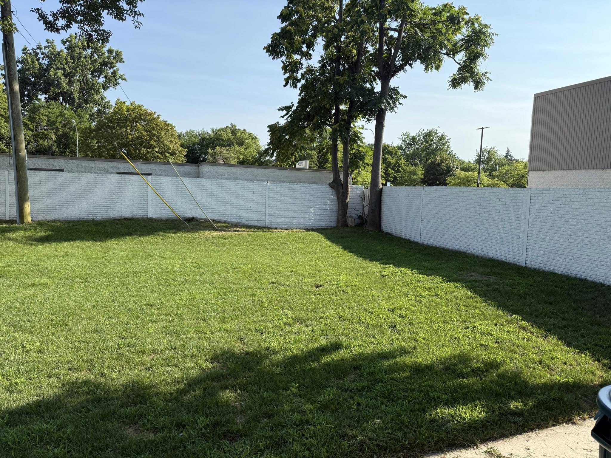 Lawn services — beautifully maintained grass and yard